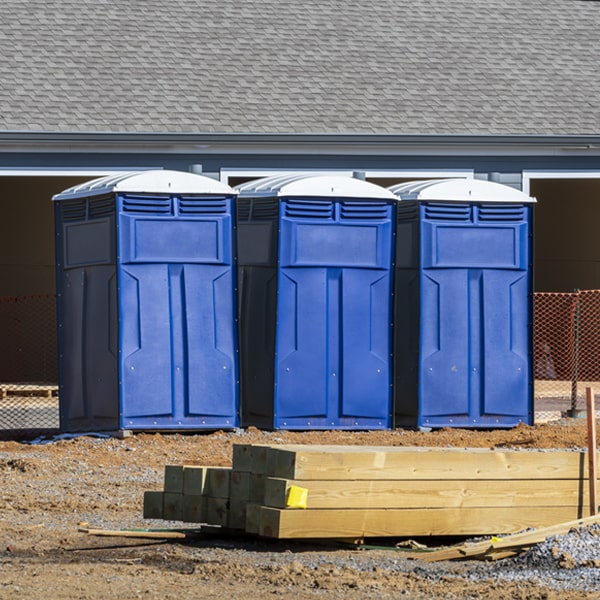 is there a specific order in which to place multiple portable restrooms in Hollymead VA